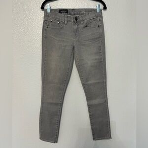 J. Crew Gray Toothpick Skinny Jeans 26 Ankle